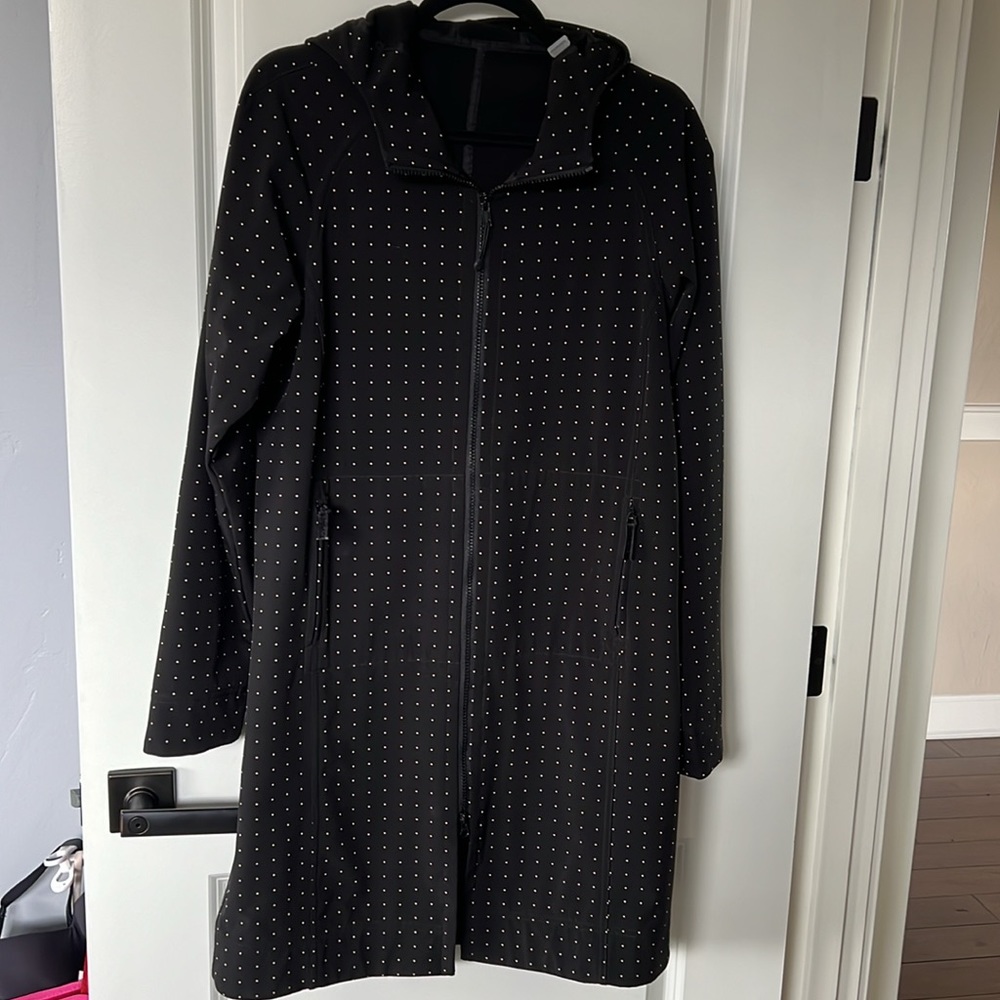 Lululemon Apres Yoga Polka Dot Hooded Jacket, M (10) - Picture 8 of 16